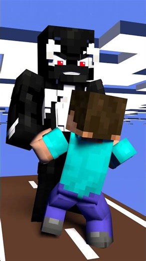 Join Steve! Stop Venom Mega Attack! #minecraft #shorts