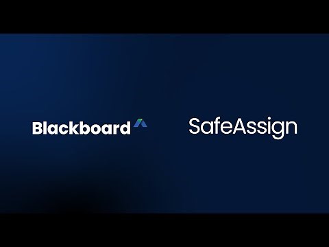 SafeAssign - Blackboard