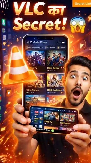 Watch LIVE TV Channels for FREE Using VLC! 📺🔥 #shorts #ytshorts