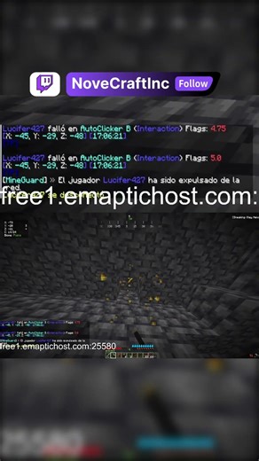 ¡BANEADO por Auto Clicker! 😱 El Pico MÁS OP de NoveCraft