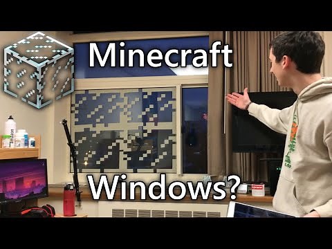 I Made DIY Minecraft Window Panes in Real Life!