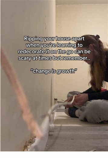 Change might be scary at first, but once you start to notice things becoming different, that’s when you notice the growth. By then, the change usually feels rewarding 🏡❤️ #diyhomeimprovement #homeimprovements #changeisgood #redecorating