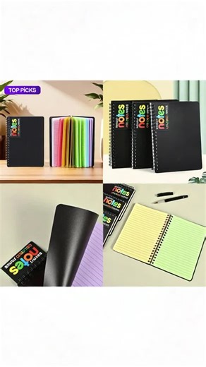 Rainbow Spiral Notebook for School and Office Use
