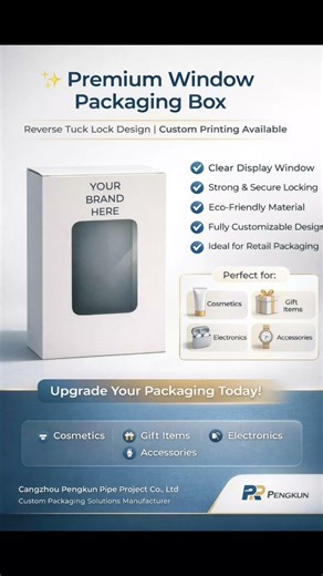 Premium window packaging box 📦
