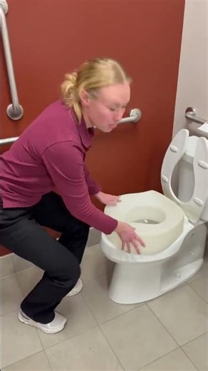 Raised Toilet Seat Demonstration