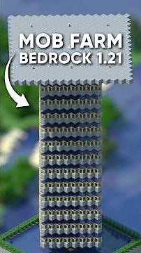 Minecraft Tutorial | Best Mob Farm ⚙️ ( Bedrock 1.21 ) #minecraft