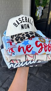 Outfits made for the never boring baseball mama⚾️🍒 6 baseball looks that are easy, comfy, colorful and ready for every inning—especially the extra ones 😉💪🏼 Comment “GAME DAY” for the link 🔗 ✅midwest mama owned company ✅fast shipping ✅screen printed for high quality Tap to shop or visit: www.poppypine.com #outfit #fashiontrends #springfashion #boutique #accessories #fashioninspo #summerfashion #spring #outfitinspo #clothes #onlineshopping #baseballmom | Poppy & Pine Tees