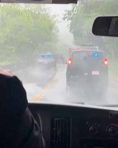 What is that fully blacked-out vehicle @grok (the one that looks like an ambulance) that was following President Trump from the hospital today?