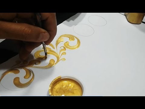 ARABESCOS - COMO PINTAR PASO A PASO .