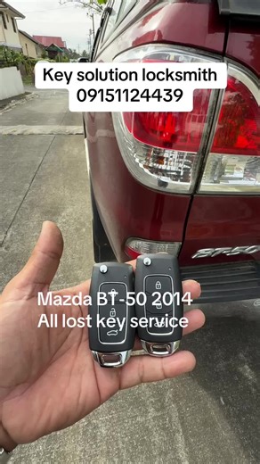 Mazda BT-50 2014 All lost key service Key solution locksmith 09151124439 09151124439 We do a free home service around metro manila and nearby provinces. Services: All lost key Key duplication Flip key and smart key Key fabrication Remote Cloning Remote system retrieval Immobilizer programming Transponder chip program Lost key deleting Key recombination Car door opening Ignition cylinder repair #alllostkey #ducatiscrambler #keyduplication #smartkeyduplicate #flipkeyduplicate #remotecloning #remot