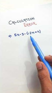 Bracket Mistake ❌ | Minus Sign Outside Bracket Explained