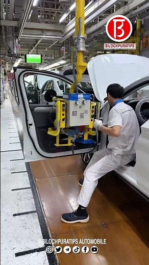process The door assembly process of automobile manufacturing!
