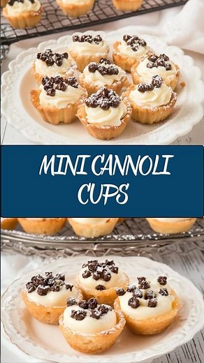 Mini Cannoli Cups Recipe 🥧✨ Easy Italian-Inspired Dessert!