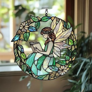 Angel Suncatcher Religious Decor, Acrylic Suncatcher Angel Ornament Memorial Gift - Etsy