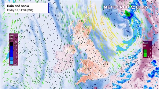 Drier and brighter today, before frequent showers later this weekend
