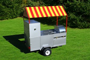Short Limo Hot Dog Cart | Water Pump | 6 Steam Pans | Sinks | Propane