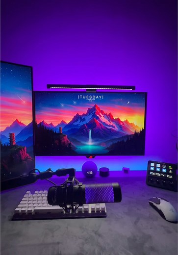 Happy Tuesday 💜🩵 #CapCut #pc #setup #foryou #gamingsetup #setupgaming #pcgaming #viral #fyp #بيسي #اكسبلور #بنفسجي #تجميعة #بيسي_قيمنق #سيت_اب