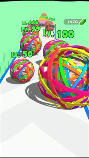Rubber ball Run game l crazy game l #gaming #viral #shorts #gameplay