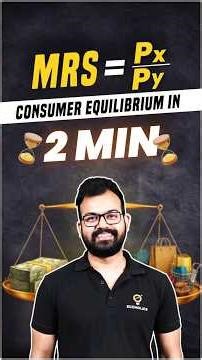 Consumer Equilibrium Explained | Budget Line & MRS | Indian Economic Service Economics Day 2 | IES