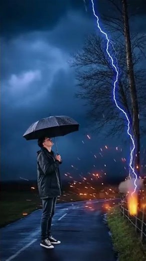 Lightning VFX that actually looks good #editing #shorts #tutorial