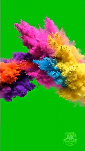 Holi color Splash Green screen video | Holi colour green screen effect #holiediting #colorsplash