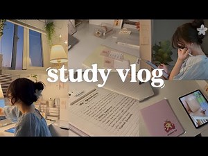 STUDY VLOG | slow morning, studying productive, motivation ˚ ༘