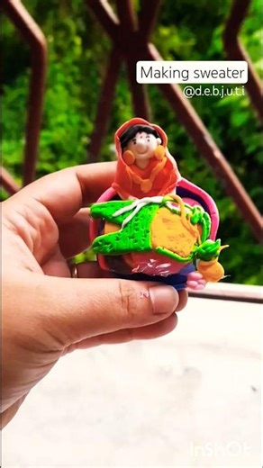 sweater making #shorts #youtubeshorts #clay #clayart #craft #ytshorts #trending #1million #viral