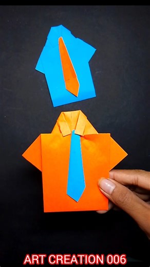 origami paper ti shart easy to make diy craft #viral