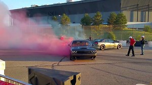 American cars doing what they do best! Burnout by three FANTASTIC muscle cars! #carswitch #dodge | CarSwitch.com