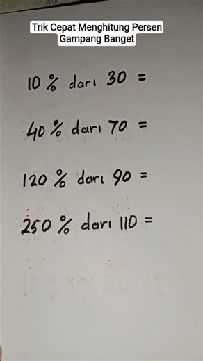 Quick and Easy Genius Tricks‼️Percentage Problems #shorts #shortvideo #maths