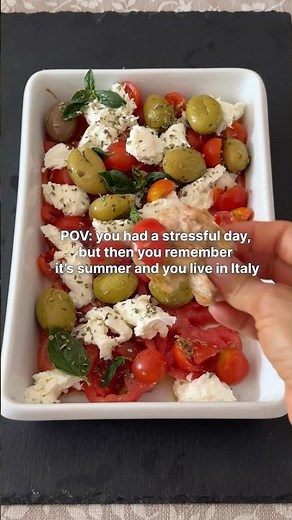 Stress management like an Italian #caprese #recipe #easyrecipe