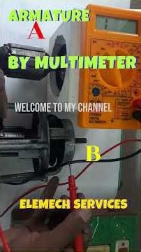 ARMATURE GROUND TEST BY MULTIMETER /DIY / #experiements