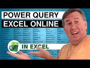 Excel Power Query in Excel Online - Episode 2727