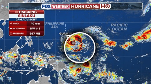 Typhoon Sinlaku makes direct hit on US territories in Pacific, blasting Saipan with 130 mph winds