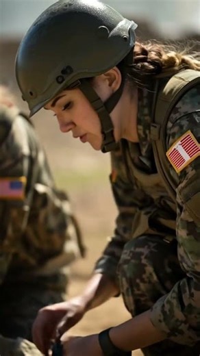 Canadian 🇨🇦 Female Soldiers Combat Medic in Action