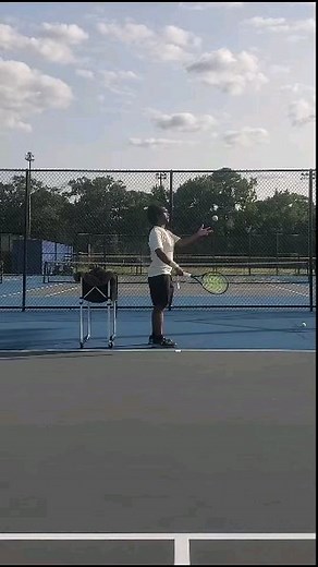 Huge one-handed backhand mistake: swinging across This is the #1 mistake almost everyone with a one handed backhand makes. The one handed backhand is a lateral lift with a slight wrist drop, turning the body, and slight row of the upper back muscle to add brush - not swinging directly across the ball like a sword slash. Implement these compound motions and you'll literally be hitting backhands like Federer in 30 seconds #tennisgod #tennis #tennistip #learntennis #tennistechnique #tennislesson #t