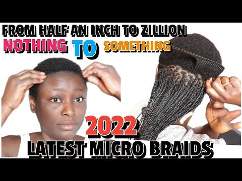 HOW TO | TINY MICRO BRAID YOUR OWN HAIR/ ON TWA NATURAL HAIR.