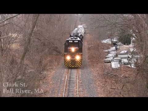 Rebuilt railroad before & after - Fall River, MA 2018 vs. 2024