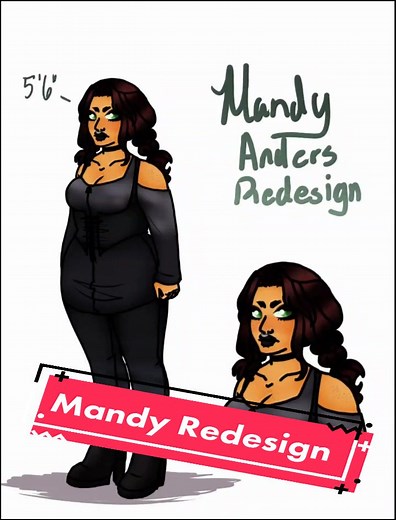 Mandy Redesign, if anyone is interested I'm totally up for doing a video more on her redesign #iamnotstarfire #starfire #dc