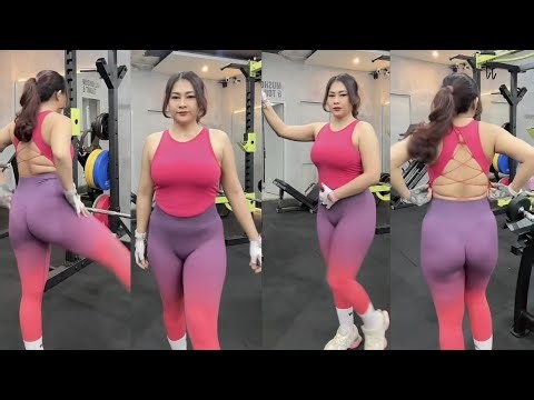PEMANASAN SEBELUM GYM‼️BARENG TANTE CANTIK DAN SEMOK 🍑