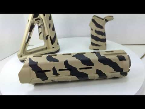Magpul MOE - Tiger Stripe Camouflage paint - grip - handguard - stock