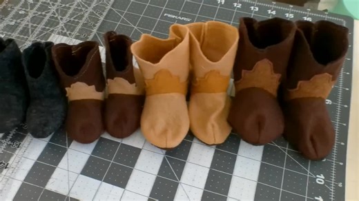 Little Western Boots Sewing Pattern (instant Download PDF With 4 Sizes) - Etsy