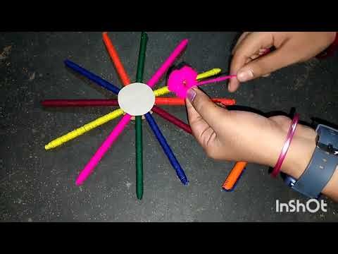 Best out of waste pen craft /#handmade craft #howtomakewoolenflower craft idea 💡💡💡