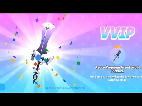 Azure Requiem Great sword Pickaxe from Blue Soul Flower Draw