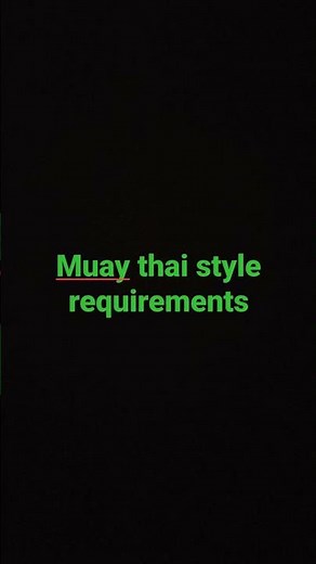 Muay Thai Requirements/mighty omega roblox