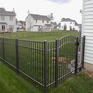 [Hot Item] American Style Steel Fencing Powder Coated Fence Panel Metal Aluminum Steel Fence