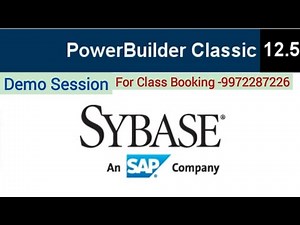 Demo Session on Power Builder technology with SQL server