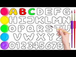 ABCDEFGHIJKLMNOPQRSTUVWXYZ for Kids, Easy Step by Step Draw and Paint Alphabet A to Z, KS ART