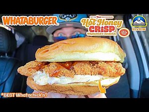 Whataburger® Hot Honey Crispy Whatachick'n Sandwich Review! | Match Made In Heaven? | theendorsement