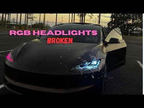 HANSSHOW HEADLIGHT BROKEN ON MODEL 3 2025 TELSA